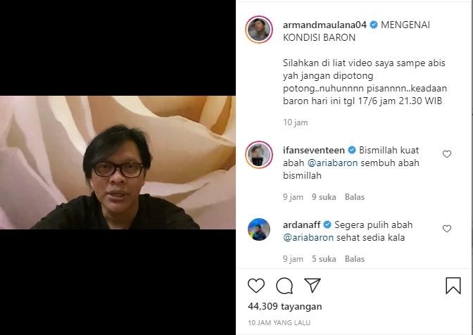 Unggahan Armand Maulana (Instagram)