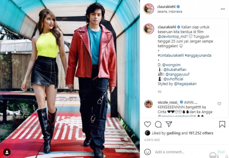 Cinta Laura dan Angga Yunanda (Instagram.com)