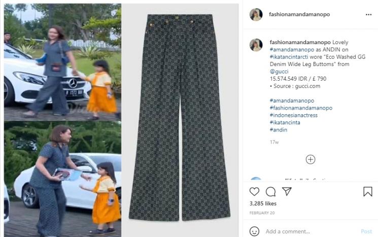 Outfit Mahal Amanda Manopo (Instagram/fashionamandamanopo)