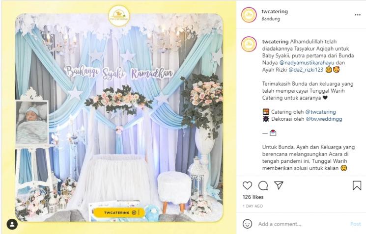 Akikah Baby Syaki Anak Nadya Mustika (Instagram/twcatering)
