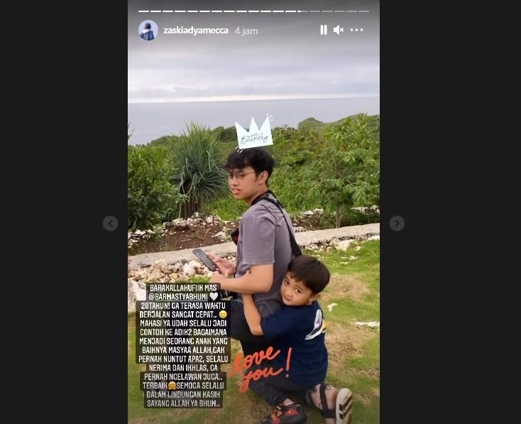 Zaskia Adya Mecca mengucapkan selamat ulang tahun (Instagram)