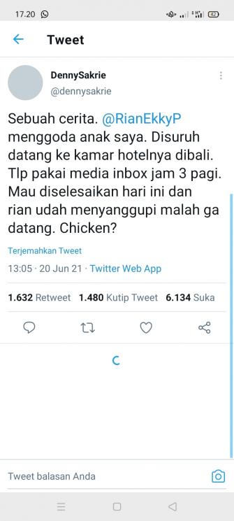 Rian D'Masiv. (Twitter/dennysakrie)