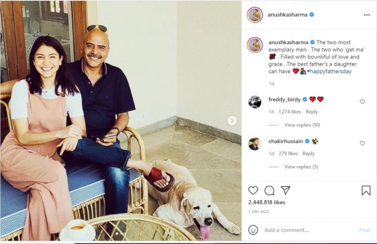 Postingan Seleb Bollywood di Hari Ayah Sedunia (Instagram/anushkasharma)
