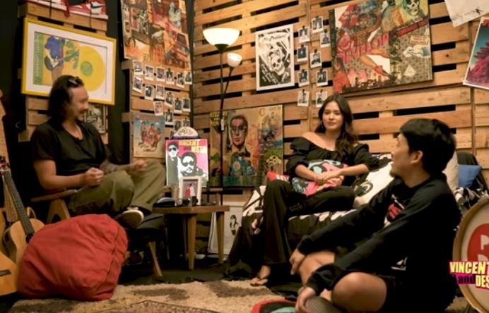 Raisa saat ngobrol bareng Vincent dan Desta (Youtube.com)