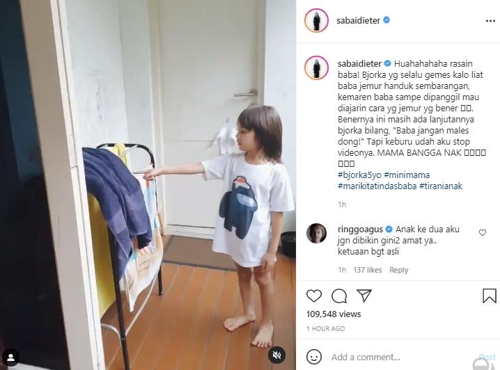 Ringgo Agus Rahman dan Bjorka (Instagram.com)