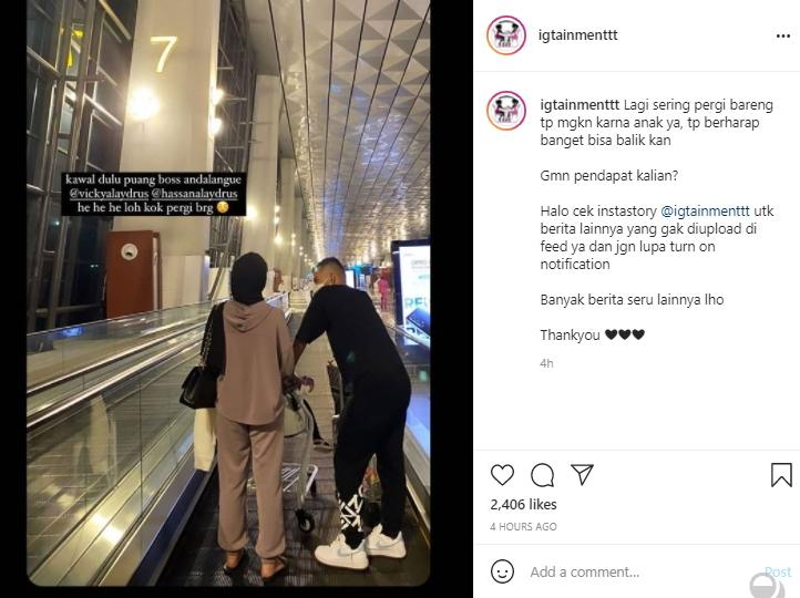 Vicky Alaydrus dan Hassan Alaydrus (Instagram.com)
