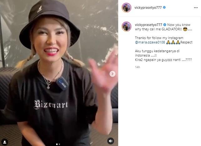 Maria Ozawa ingin bertemu Vicky Prasetyo. (Instagram/@vickyprasetyo777)