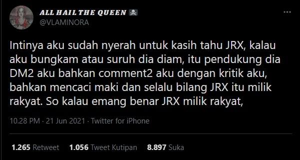 Cuitan Nora Alexandra (Twitter)