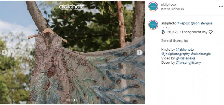 Momen Pertunangan Sonia Fergina (Instagram/@aldiphoto)