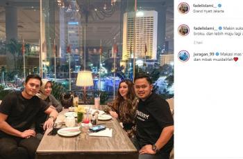 Muzdalifah dan Fadel Islami bersama Crazy Rich Malang (Instagram/@fadelislami)
