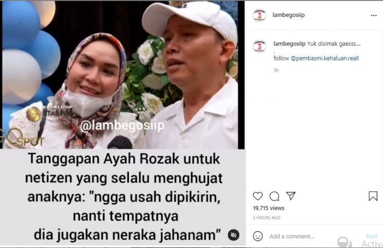 Orang tua Ayu Ting Ting (Instagram.com)