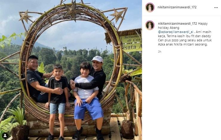 Anak Nikita Mirzani, Azka (baju putih). (Instagram/@nikitamirzanimawardi_172)