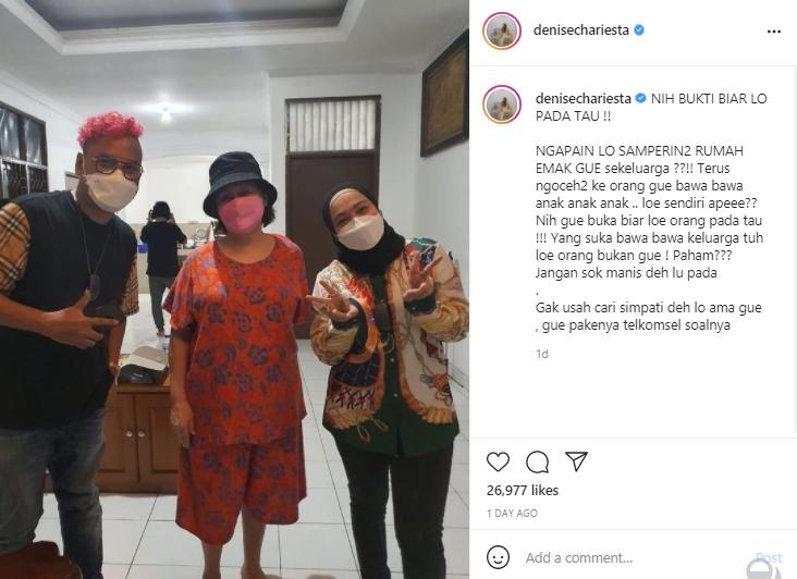 Postingan Denise Chariesta (Instagram.com)
