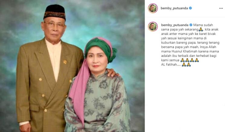 Orangtua Bemby Putuanda (Instagram/@bemby_putuanda)