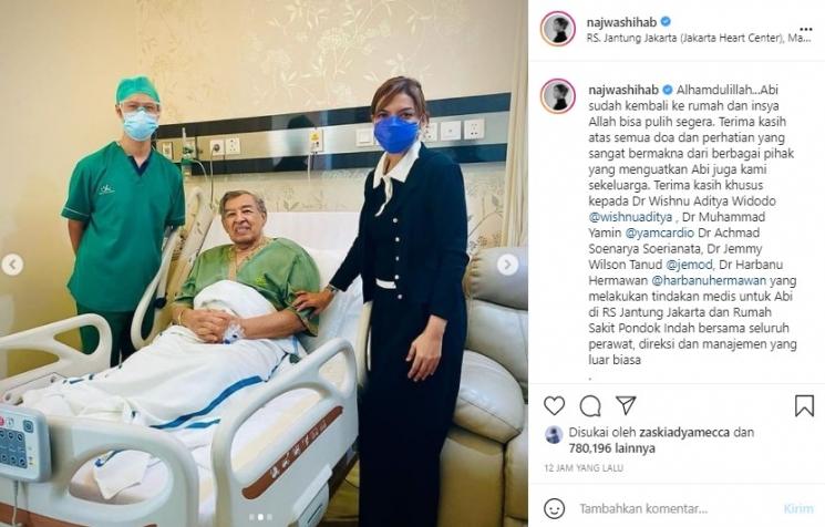 Quraish Shihab sudah membaik (Instagram)