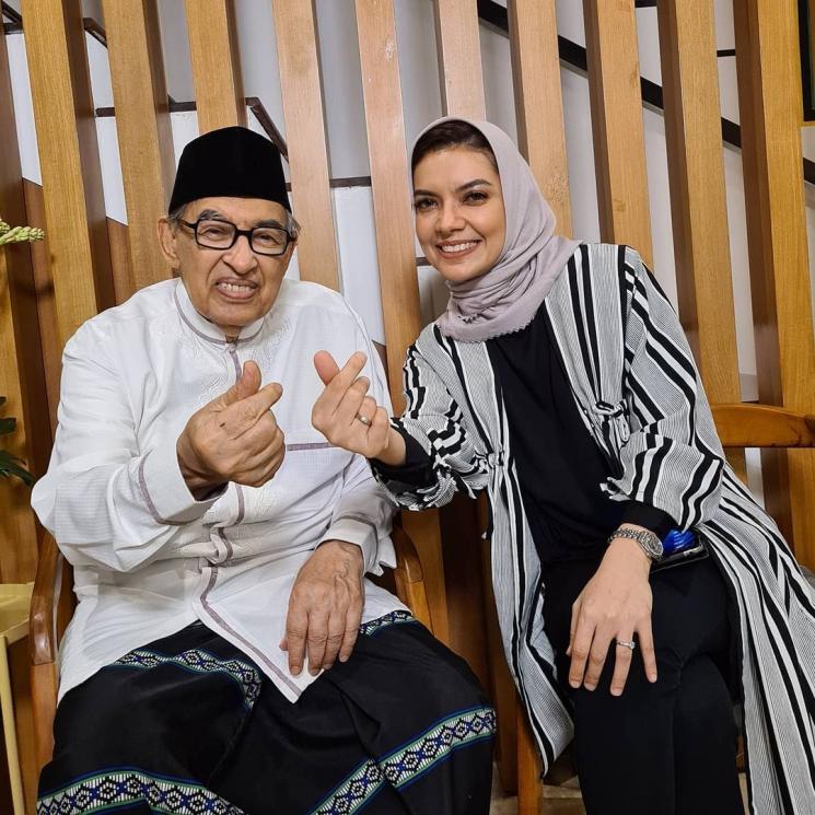 Potret Hangat Najwa Shihab dan Quraish Shihab (Instagram/@najwashihab)