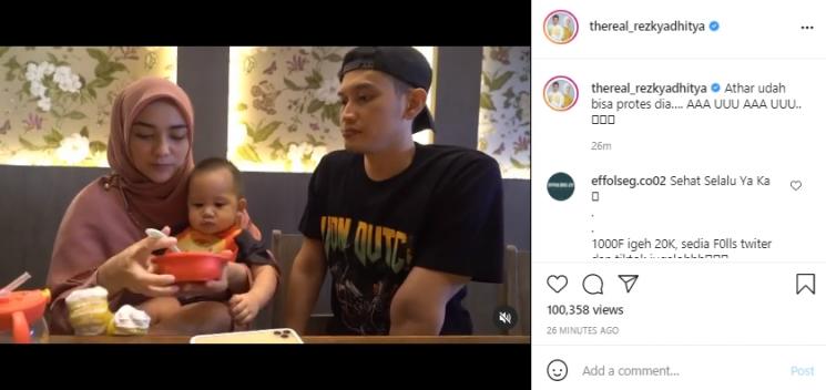 Citra Kirana dan Rezky Aditya (Instagram.com)