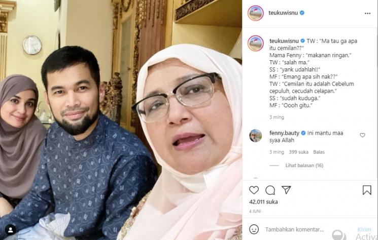 Postingan Teuku Wisnu (Instagram.com)