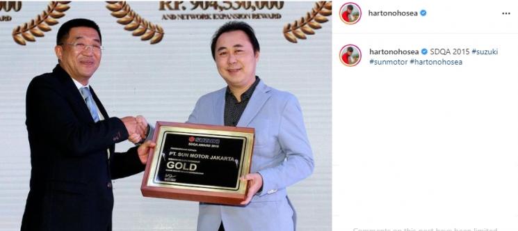 Potret Hartono Hosea (Instagram/@hartonohosea)