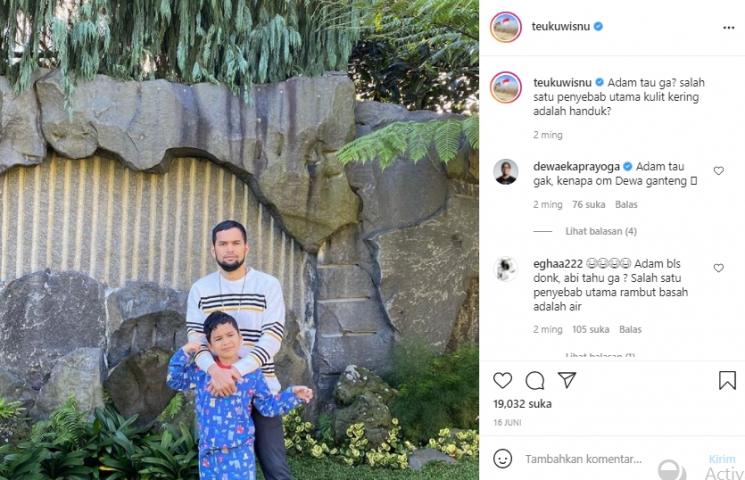 Postingan Teuku Wisnu (Instagram.com)