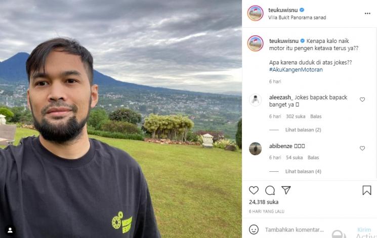 Postingan Teuku Wisnu (Instagram.com)