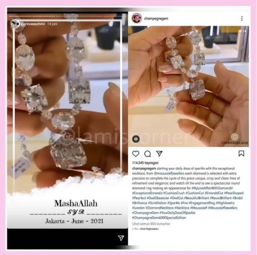 Unggahan Syahrini yang mencomot video orang lain (Instagram)