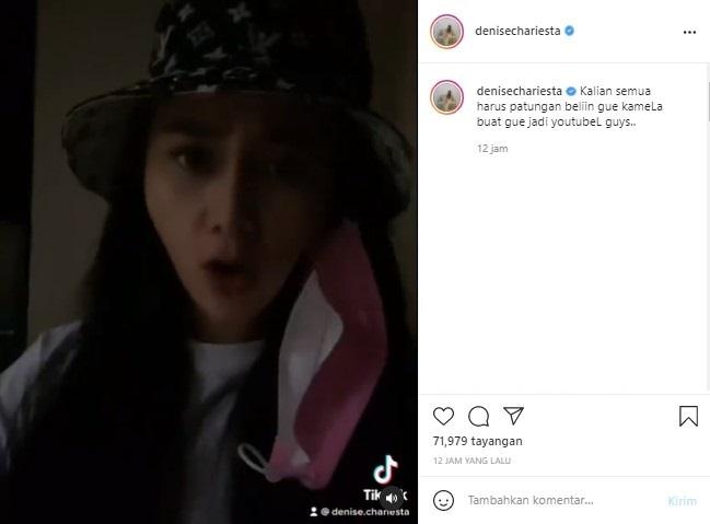 Denise Chariesta membuka donasi (Instagram)