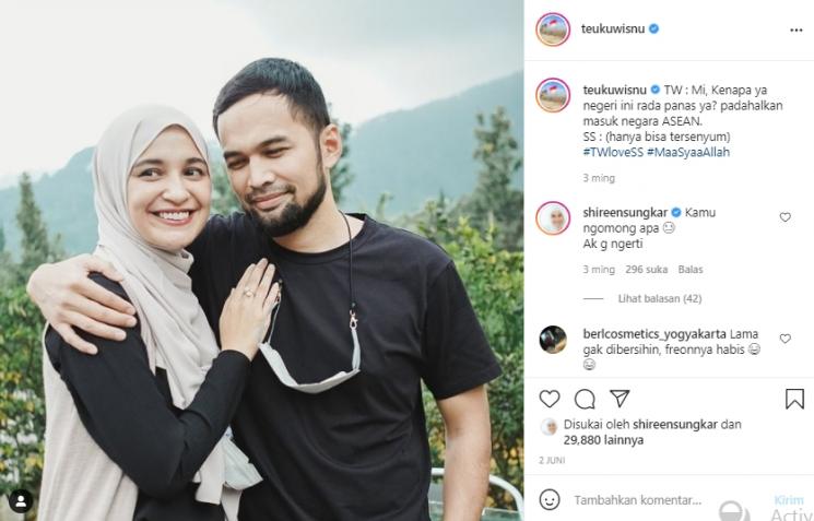 Postingan Teuku Wisnu (Instagram.com)