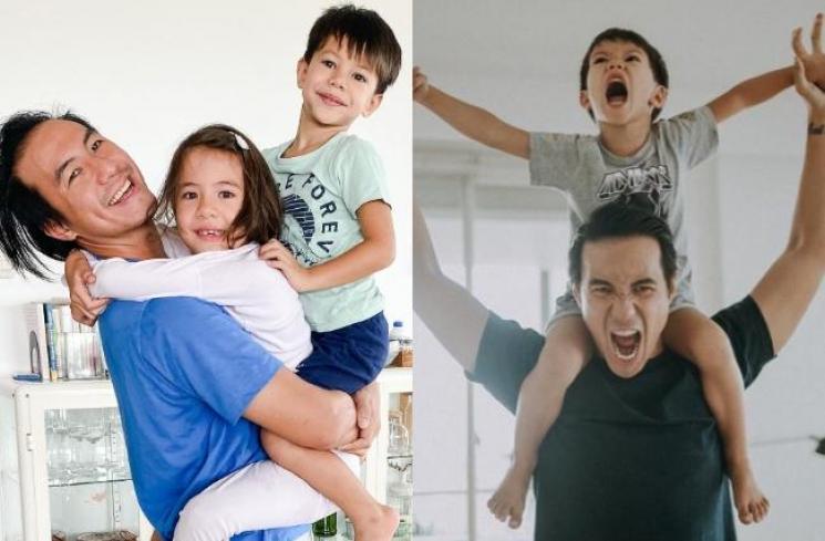 Potret Daniel Mananta Momong Anak (Instagram/@lolagin)