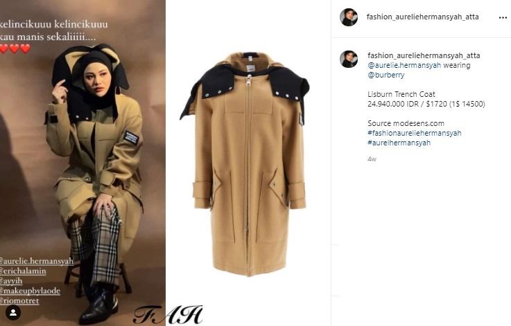 Koleksi Fashion Mahal Aurel Hermansyah (Instagram/@aurelie.hermansyah)