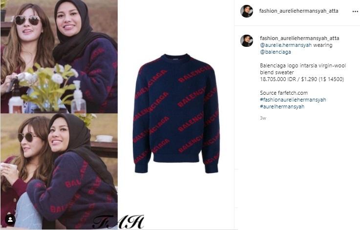 Koleksi Fashion Mahal Aurel Hermansyah (Instagram/@aurelie.hermansyah)