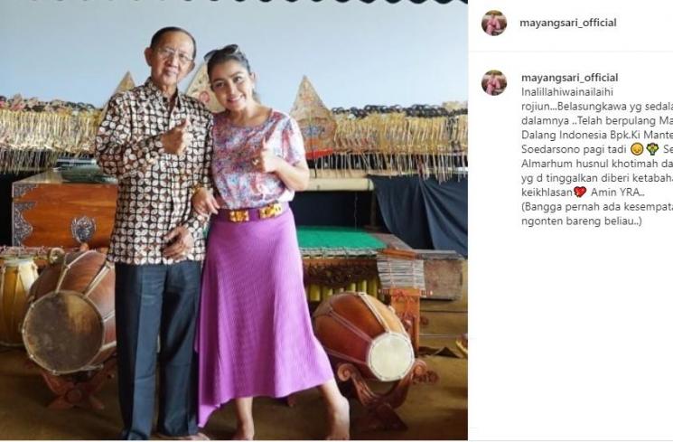 Mayangsari dan Ki Manteb (Instagram/@mayangsari_official)