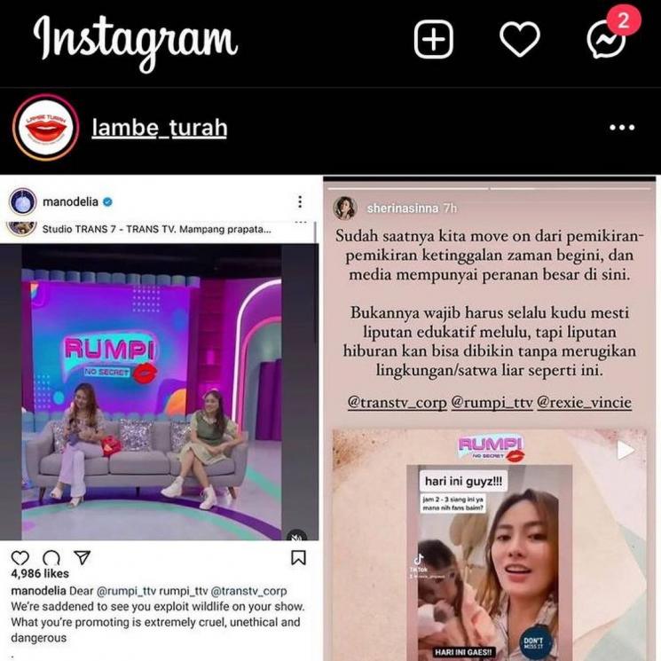 Potret Seleb TikTok Rexie Bareng Monyet (Instagram/@rexie_vincie)