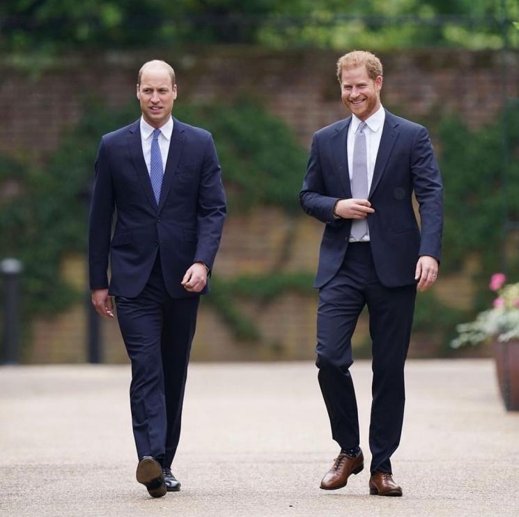 Momen Prince William dan Harry Resmikan Patung Lady Diana (Instagram/@eugeniagaravani)