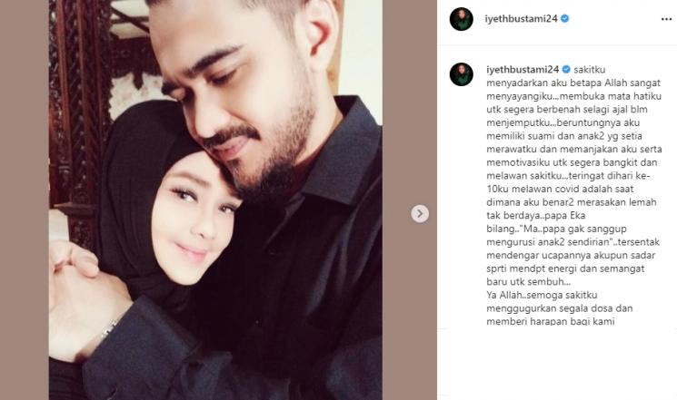 Iyeth Bustami dan suami (Instagram/@iyethbustami24)