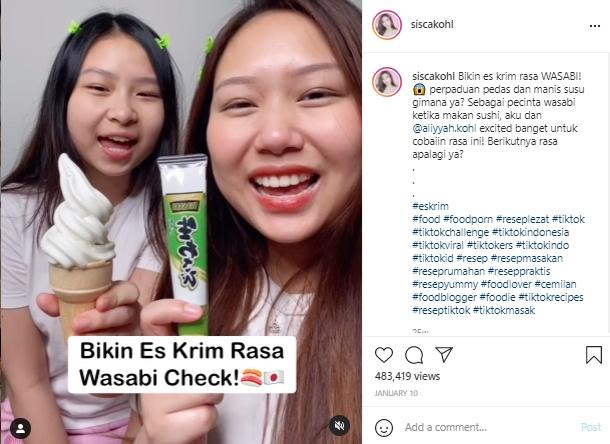 Es krim ala Sisca Kohl (Instagram.com)