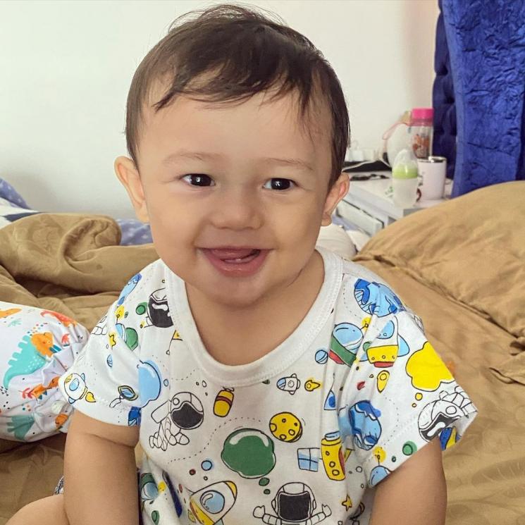 Potret Terbaru Saka Anak Ussy Sulistiawaty (Instagram/@andhiiikapratama)