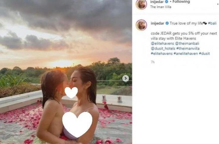 Artis Dikritik Cium Bibir Anak. (Instagram)