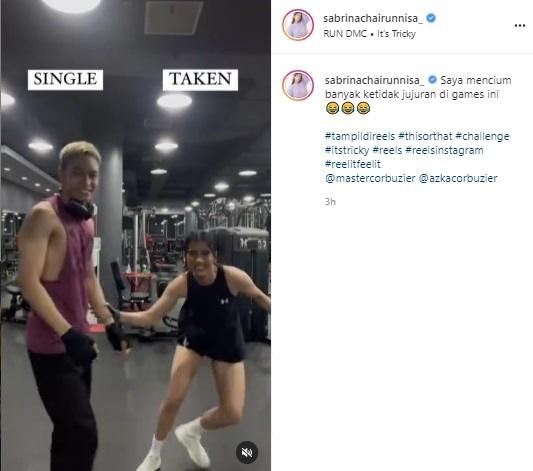 Azka Corbuzier dan Sabrina Chairunnisa. (Instagram/@sabrinachairunnisa_)