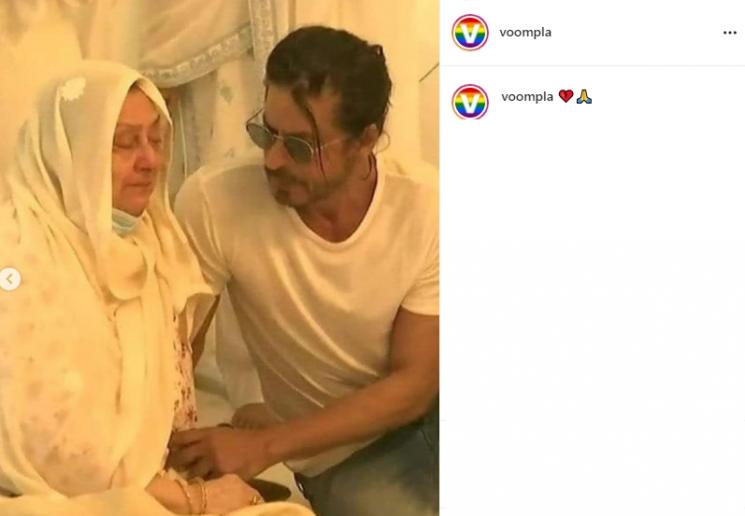 Shah Rukh Khan hibur istri Dilip Kumar (Instagram/@voompla)