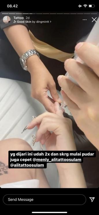 Potret Celine Evangelista Hapus Tato (Instagram/@celine_evangelista)