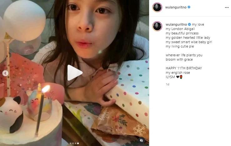 Momen Ultah London Abigail Putri Wulan Guritno (Instagram/@wulanguritno)