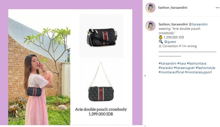 Potret OOTD Tiara Andini (Instagram/@tiaraandini/@fashion_tiaraandini)