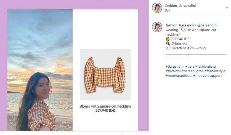 Potret OOTD Tiara Andini (Instagram/@tiaraandini/@fashion_tiaraandini)