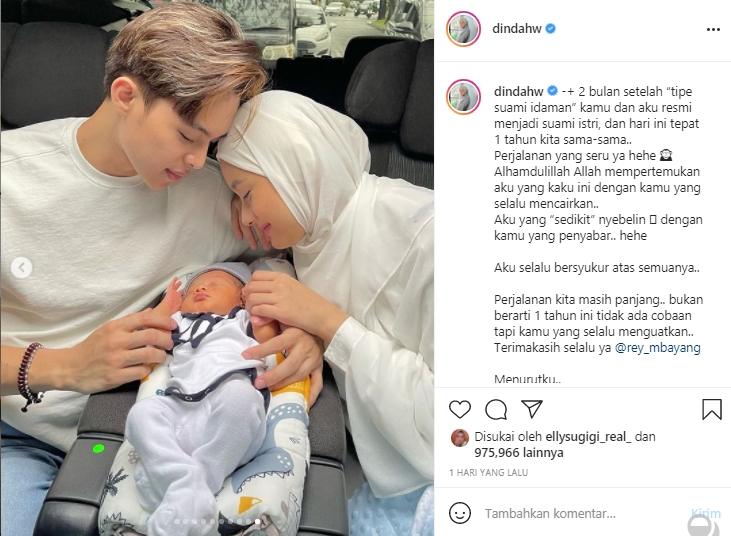 Postingan Dinda Hauw (Instagram.com)