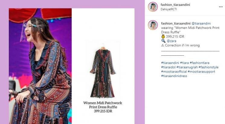 Potret OOTD Tiara Andini (Instagram/@tiaraandini/@fashion_tiaraandini)