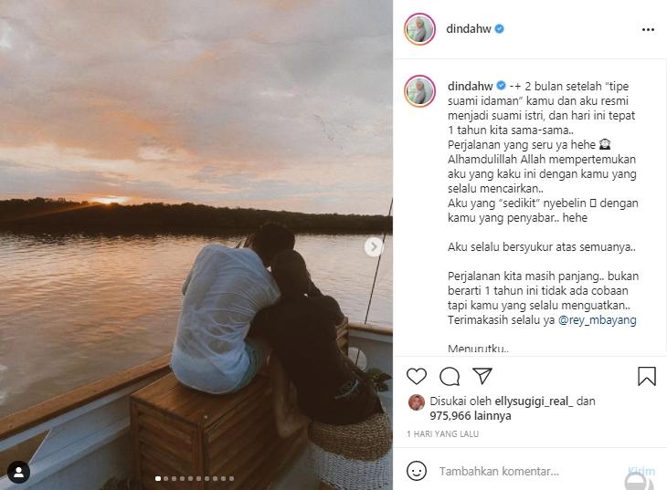 Postingan Dinda Hauw (Instagram.com)