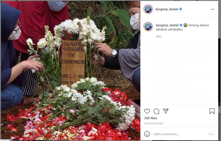 Pilunya Dyrga Usai 2 Personel Dadali Meninggal. (Instagram/dyrganp_dadali)