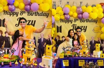 5 Potret Ulang Tahun Putri Vino G Bastian, Dekorasi Serba BTS Bikin Iri