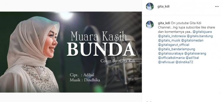 Potret terbaru Gita KDI (Instagram/@gita_kdi)